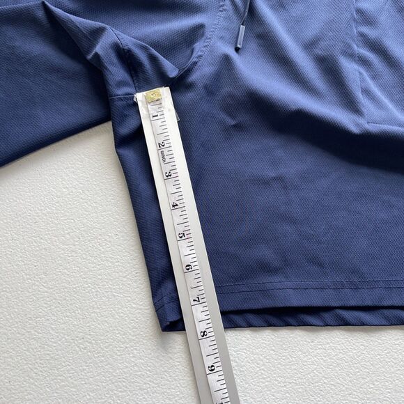 Crane Athletic Shorts Blue Flat Front Elastic Drawstring Waist Size XXL Pockets - Picture 10 of 10